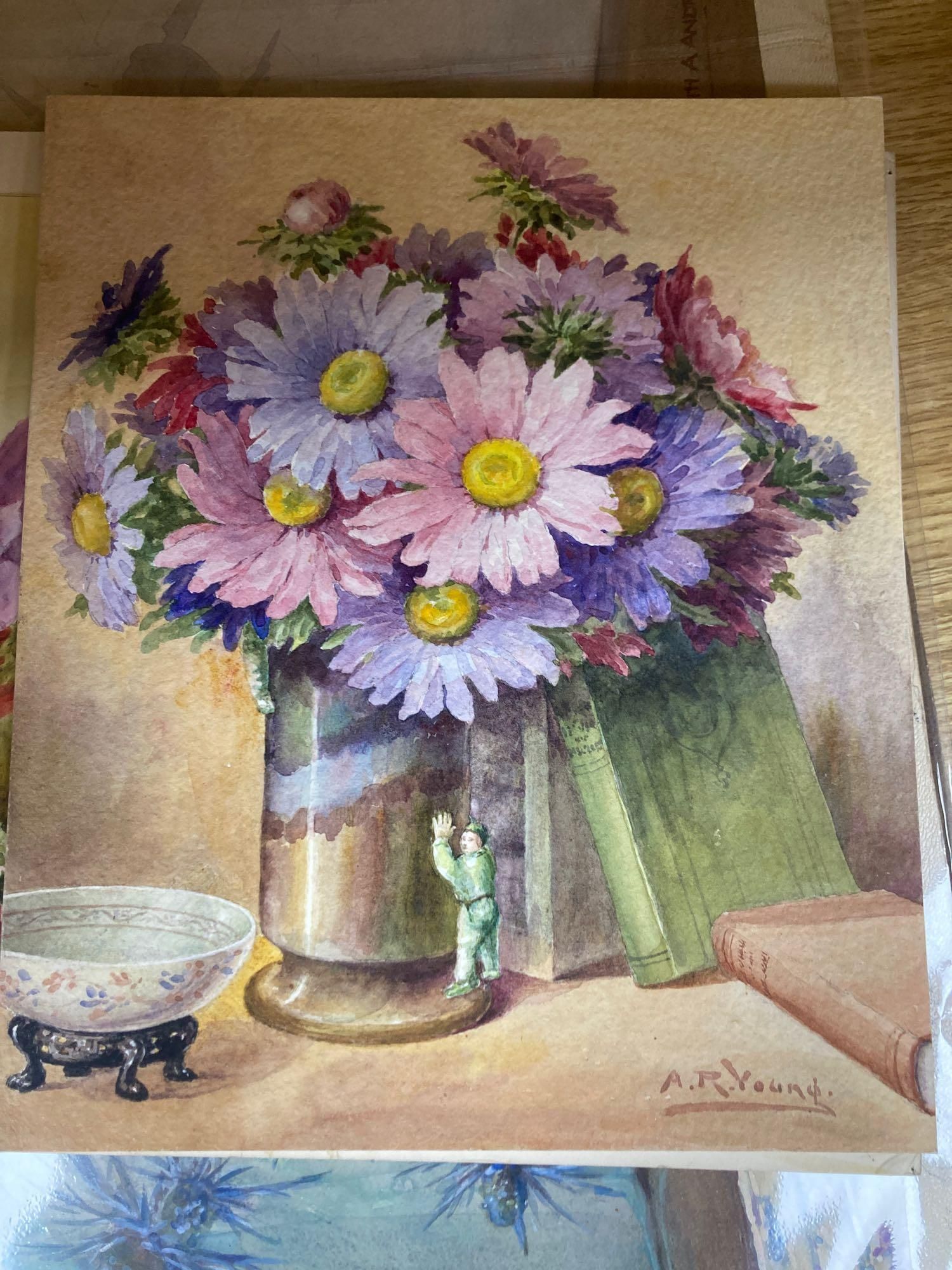Edith Alice Andrews (1873-1958), a group of six watercolours of flowers, 31.5 x 25.5cm to 45 x 62cm